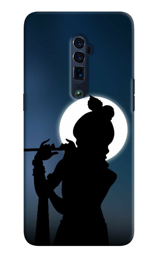 Shri Krishna Silhouette Oppo Reno 10x Zoom Hard Case Back Cover by Casekaro