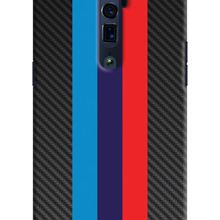 BMW Stripes Pattern Oppo Reno 10x Zoom Hard Case Back Cover by Casekaro