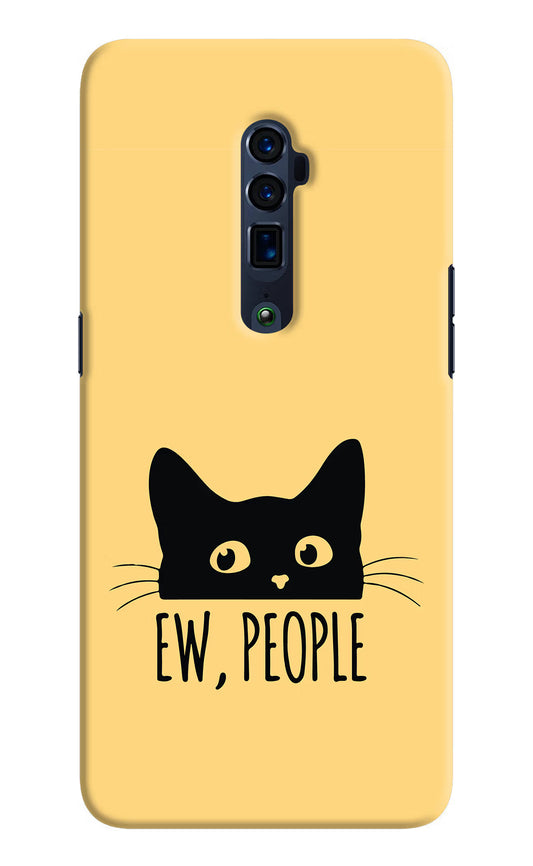 Ew People Catitude Oppo Reno 10x Zoom Hard Case Back Cover by Casekaro