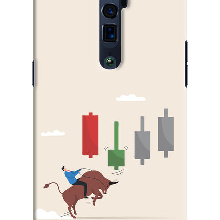 Bull Trading Momentum Oppo Reno 10x Zoom Hard Case Back Cover by Casekaro