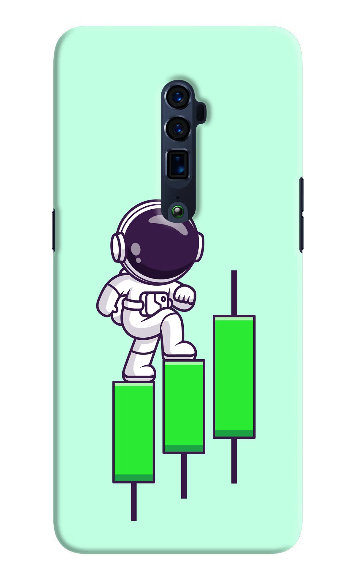 Astronaut Trader Oppo Reno 10x Zoom Hard Case Back Cover by Casekaro