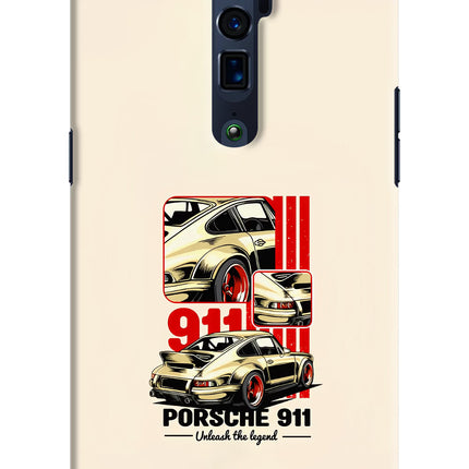 Classic Porsche 911 Oppo Reno 10x Zoom Hard Case Back Cover by Casekaro