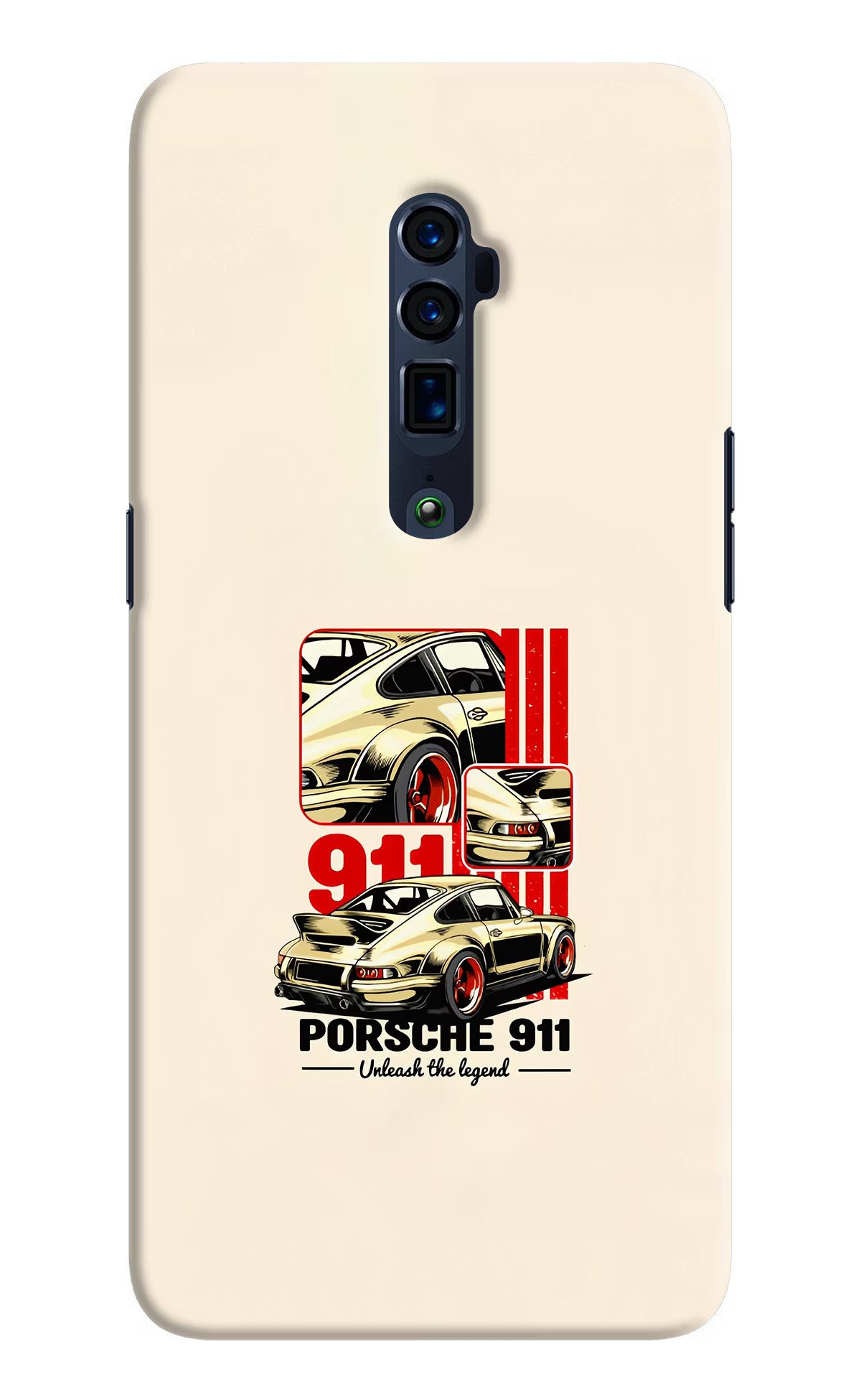 Classic Porsche 911 Oppo Reno 10x Zoom Hard Case Back Cover by Casekaro
