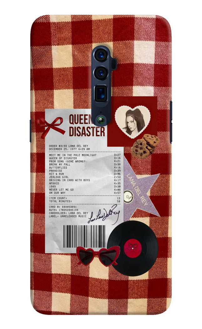 Queen of Disaster Oppo Reno 10x Zoom Hard Case Back Cover by Casekaro