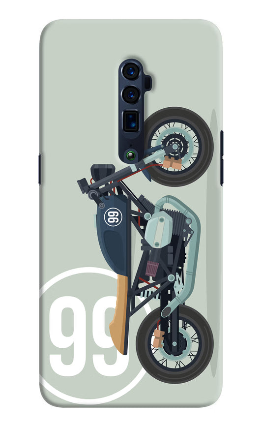 Classic Cafe Racer 99 Oppo Reno 10x Zoom Hard Case Back Cover by Casekaro