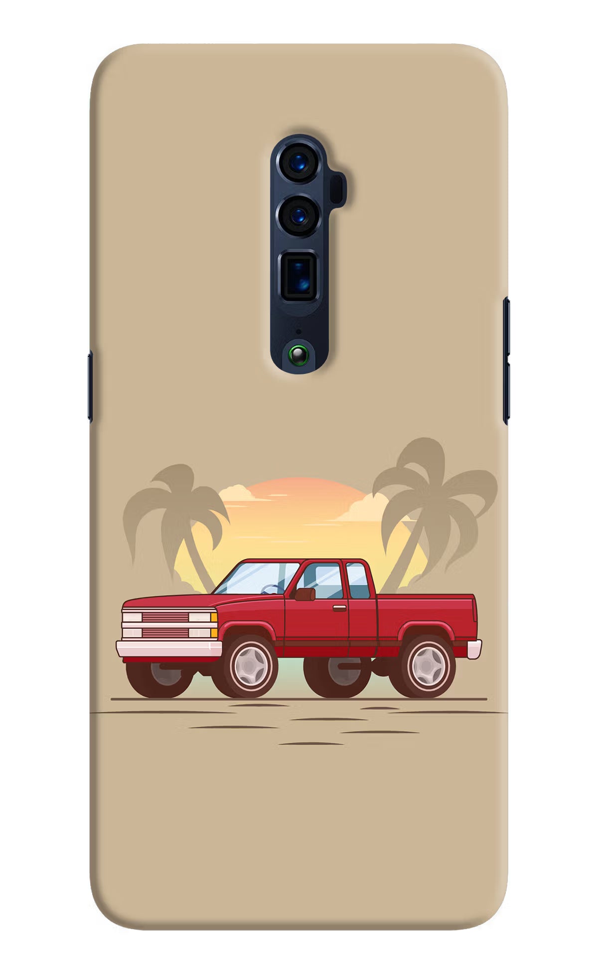 Desert Classic Drive Oppo Reno 10x Zoom Hard Case Back Cover by Casekaro