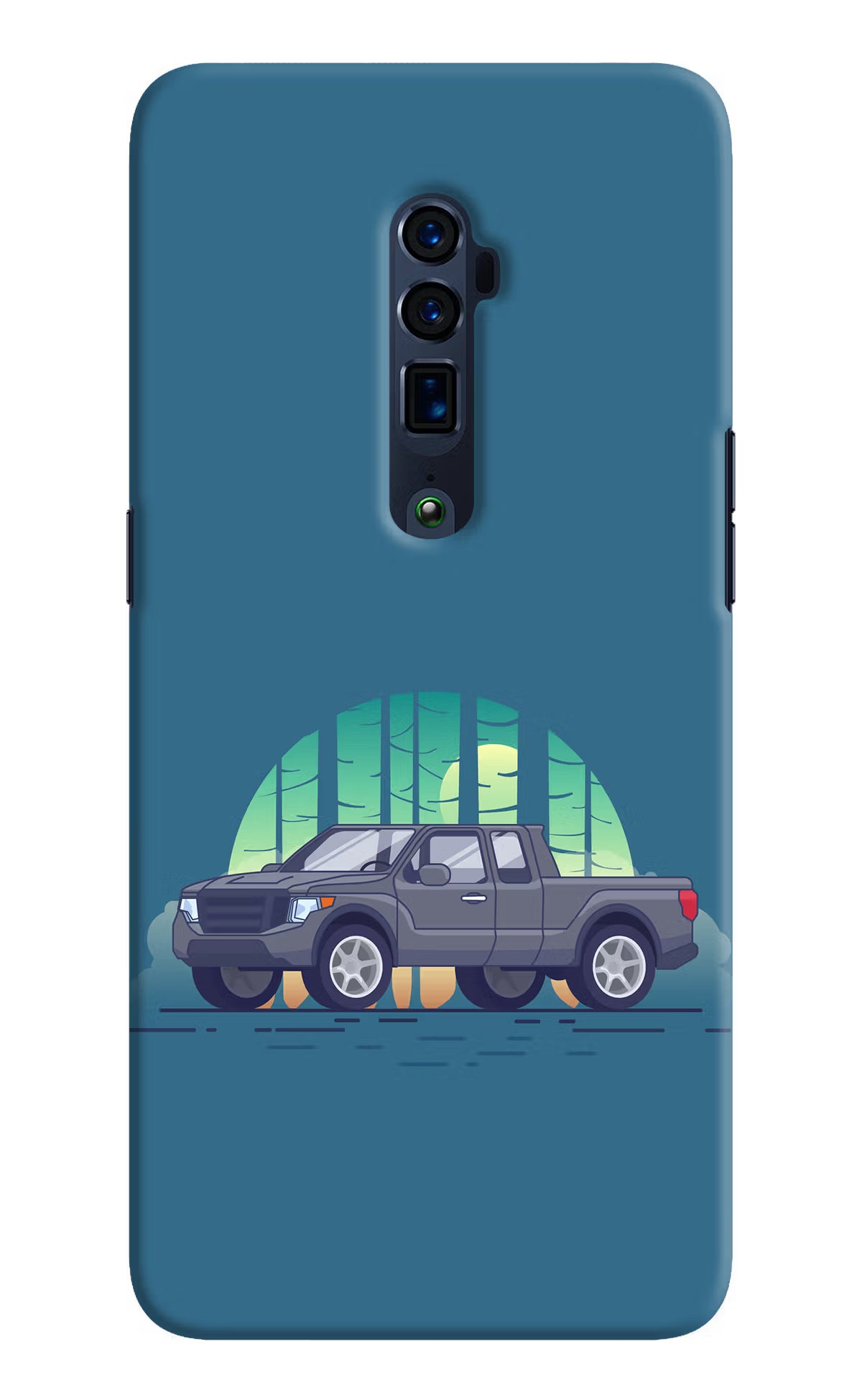 Retro Garage Vibe Oppo Reno 10x Zoom Hard Case Back Cover by Casekaro