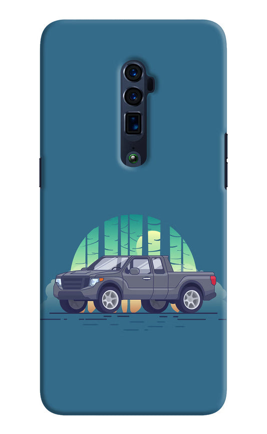 Retro Garage Vibe Oppo Reno 10x Zoom Hard Case Back Cover by Casekaro