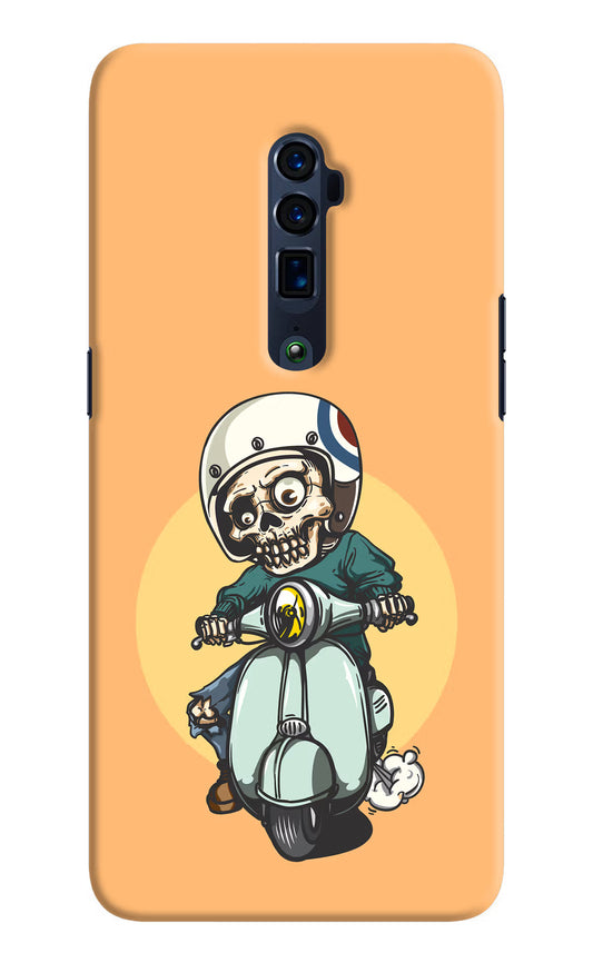 Undead Biker Oppo Reno 10x Zoom Hard Case Back Cover by Casekaro
