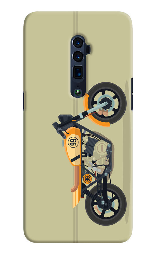 Vertical Speedster Oppo Reno 10x Zoom Hard Case Back Cover by Casekaro