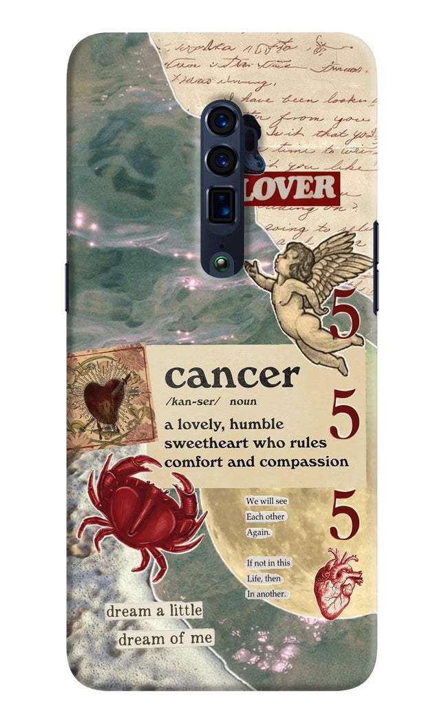 Cancer Zodiac Oppo Reno 10x Zoom Hard Case Back Cover by Casekaro