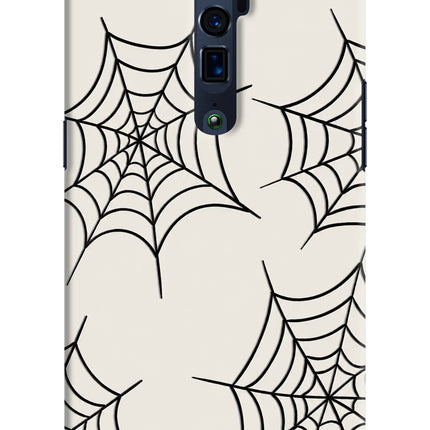 Spider Web Oppo Reno 10x Zoom Hard Case Back Cover by Casekaro