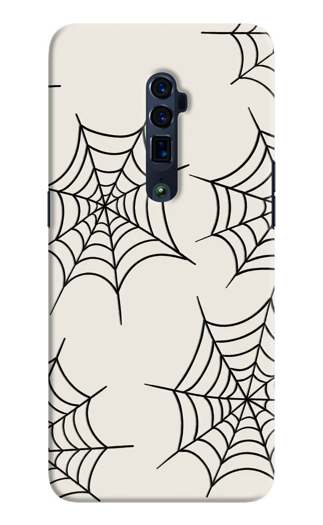 Spider Web Oppo Reno 10x Zoom Hard Case Back Cover by Casekaro