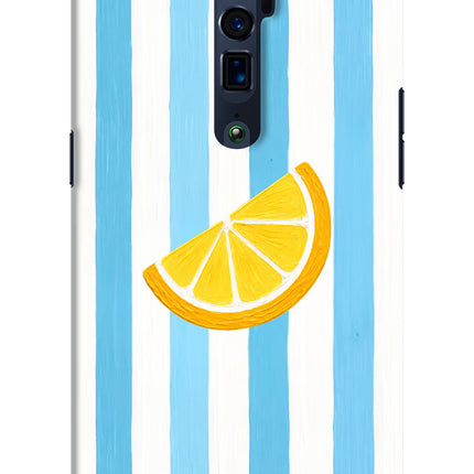 Summer Lemon Oppo Reno 10x Zoom Hard Case Back Cover by Casekaro