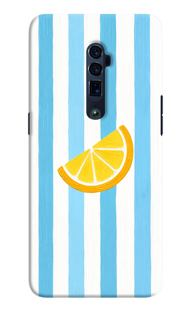 Summer Lemon Oppo Reno 10x Zoom Hard Case Back Cover by Casekaro