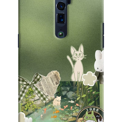 Aesthetic anime Oppo Reno 10x Zoom Hard Case Back Cover by Casekaro
