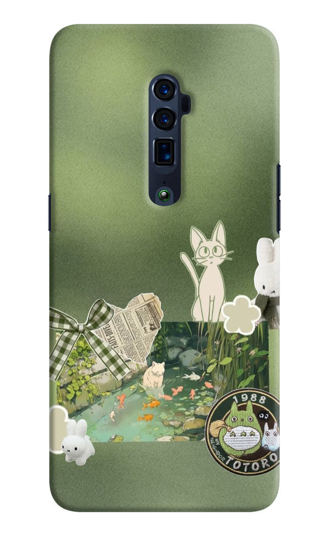 Aesthetic anime Oppo Reno 10x Zoom Hard Case Back Cover by Casekaro