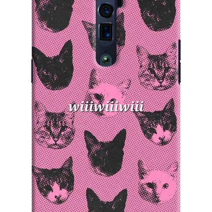 Pink Cats Oppo Reno 10x Zoom Hard Case Back Cover by Casekaro