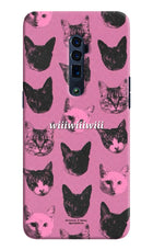 Pink Cats Oppo Reno 10x Zoom Hard Case Back Cover by Casekaro