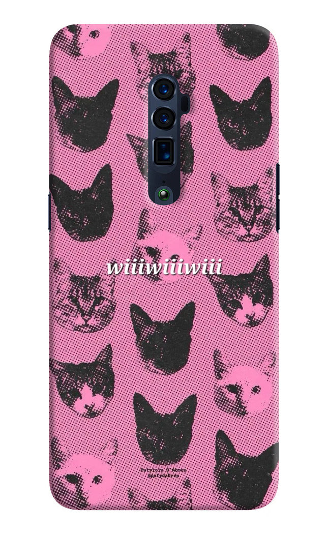 Pink Cats Oppo Reno 10x Zoom Hard Case Back Cover by Casekaro
