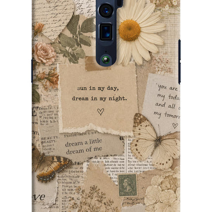 Vintage case Oppo Reno 10x Zoom Hard Case Back Cover by Casekaro