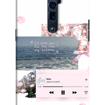 Wave to earth Oppo Reno 10x Zoom Hard Case Back Cover by Casekaro