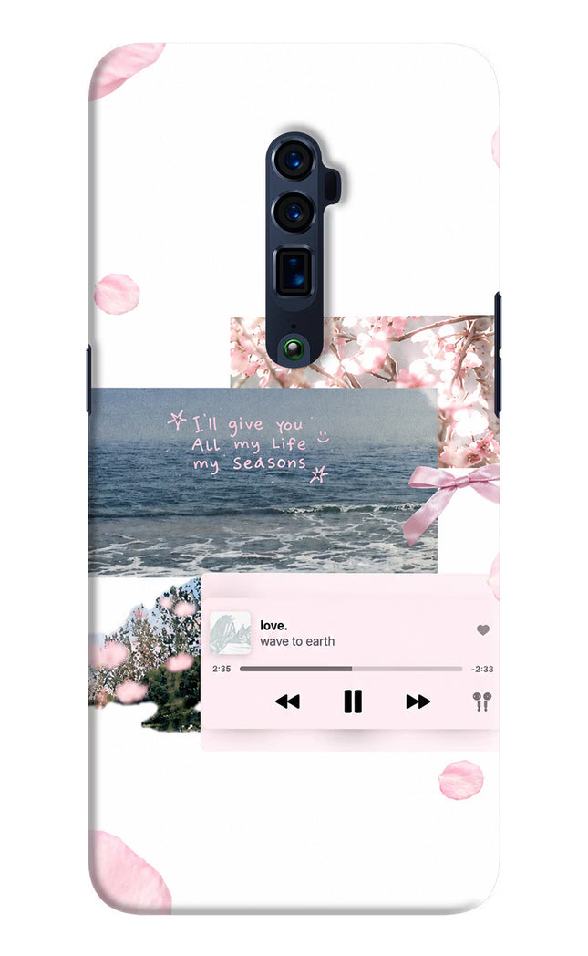 Wave to earth Oppo Reno 10x Zoom Hard Case Back Cover by Casekaro