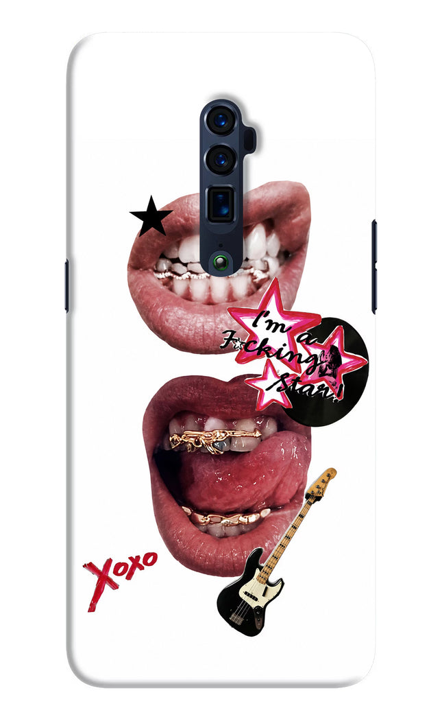 Rockstar Oppo Reno 10x Zoom Hard Case Back Cover by Casekaro