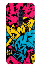 Graffiti Vibe Oppo Reno 10x Zoom Hard Case Back Cover by Casekaro