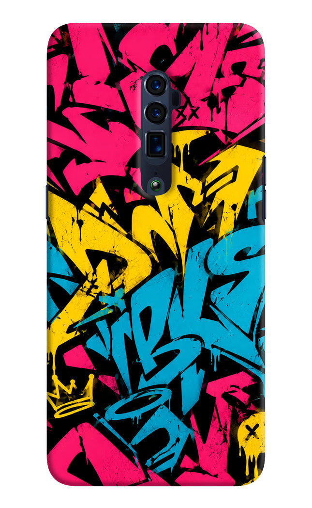 Graffiti Vibe Oppo Reno 10x Zoom Hard Case Back Cover by Casekaro