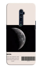 Moon Phase Oppo Reno 10x Zoom Hard Case Back Cover by Casekaro