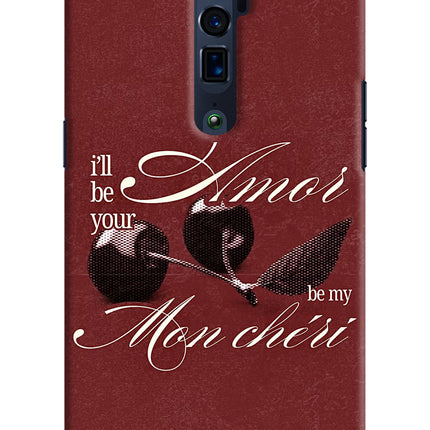 Velvet Cherry Oppo Reno 10x Zoom Hard Case Back Cover by Casekaro