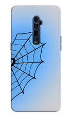 Blue Web Oppo Reno 10x Zoom Hard Case Back Cover by Casekaro