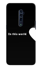 This World Oppo Reno 10x Zoom Hard Case Back Cover by Casekaro