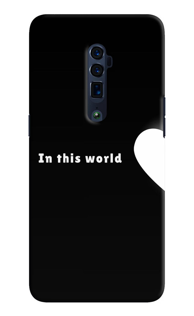 This World Oppo Reno 10x Zoom Hard Case Back Cover by Casekaro