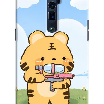 Tiger Treat Oppo Reno 10x Zoom Hard Case Back Cover by Casekaro