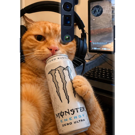 Gamer Cat Energy Oppo Reno 10x Zoom Hard Case Back Cover by Casekaro