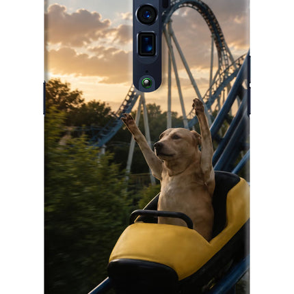 Rollercoaster Dog Oppo Reno 10x Zoom Hard Case Back Cover by Casekaro