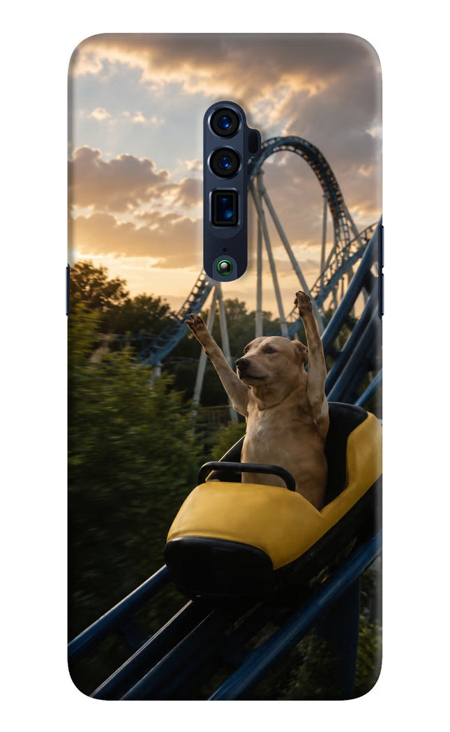 Rollercoaster Dog Oppo Reno 10x Zoom Hard Case Back Cover by Casekaro