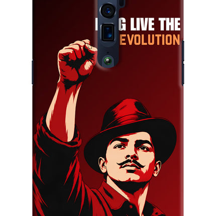 Bhagat Singh Revolution Oppo Reno 10x Zoom Hard Case Back Cover by Casekaro