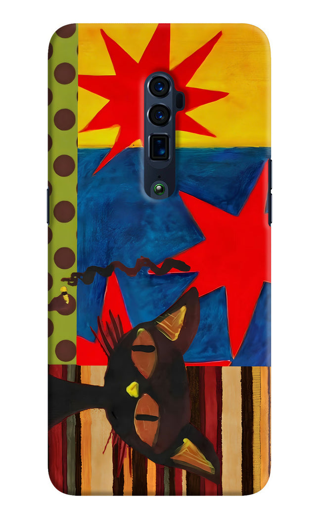 Pop Cat Oppo Reno 10x Zoom Hard Case Back Cover by Casekaro