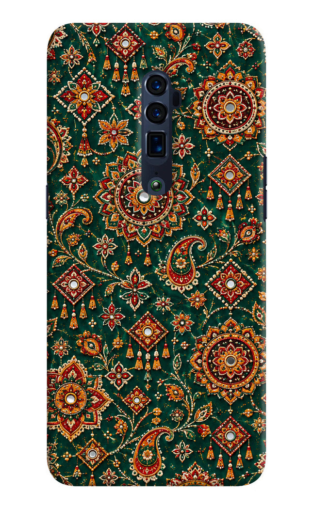 Green Pataka Oppo Reno 10x Zoom Hard Case Back Cover by Casekaro