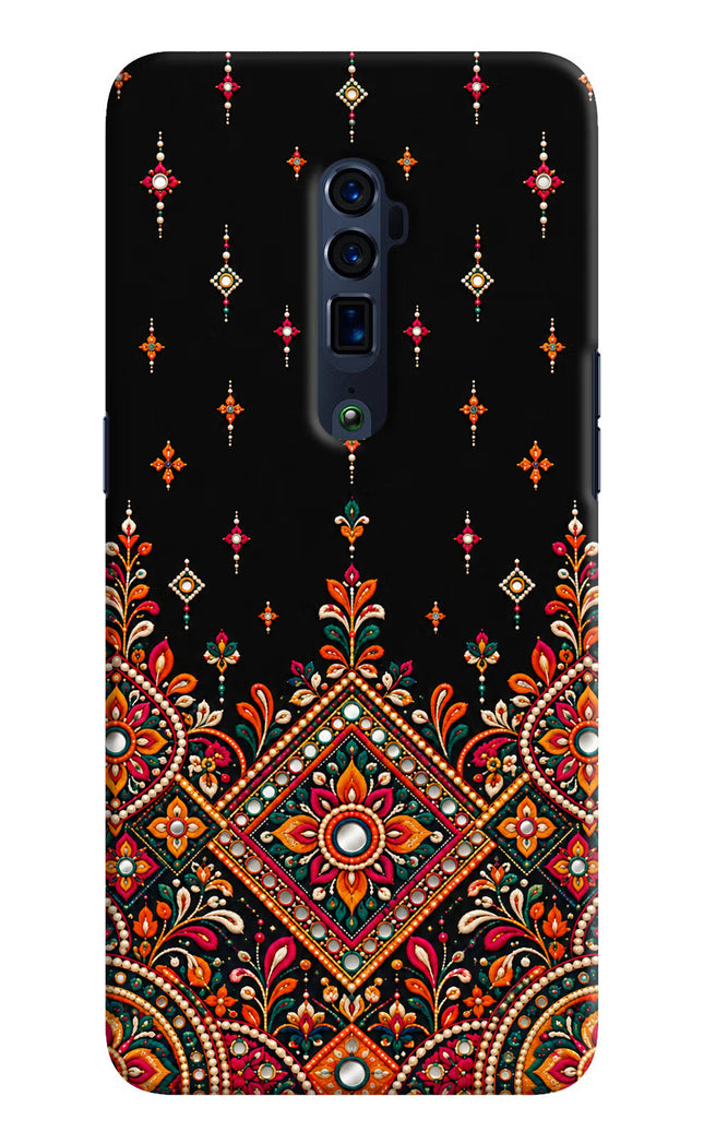 Noir Mehfil Oppo Reno 10x Zoom Hard Case Back Cover by Casekaro