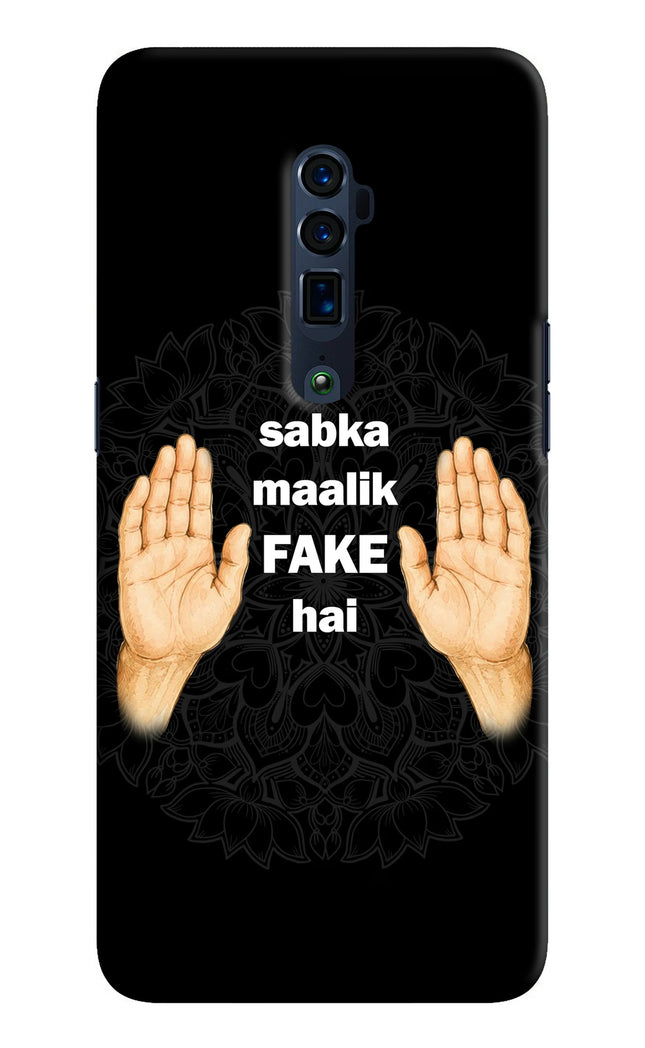 Sabka Malik Fake Oppo Reno 10x Zoom Hard Case Back Cover by Casekaro