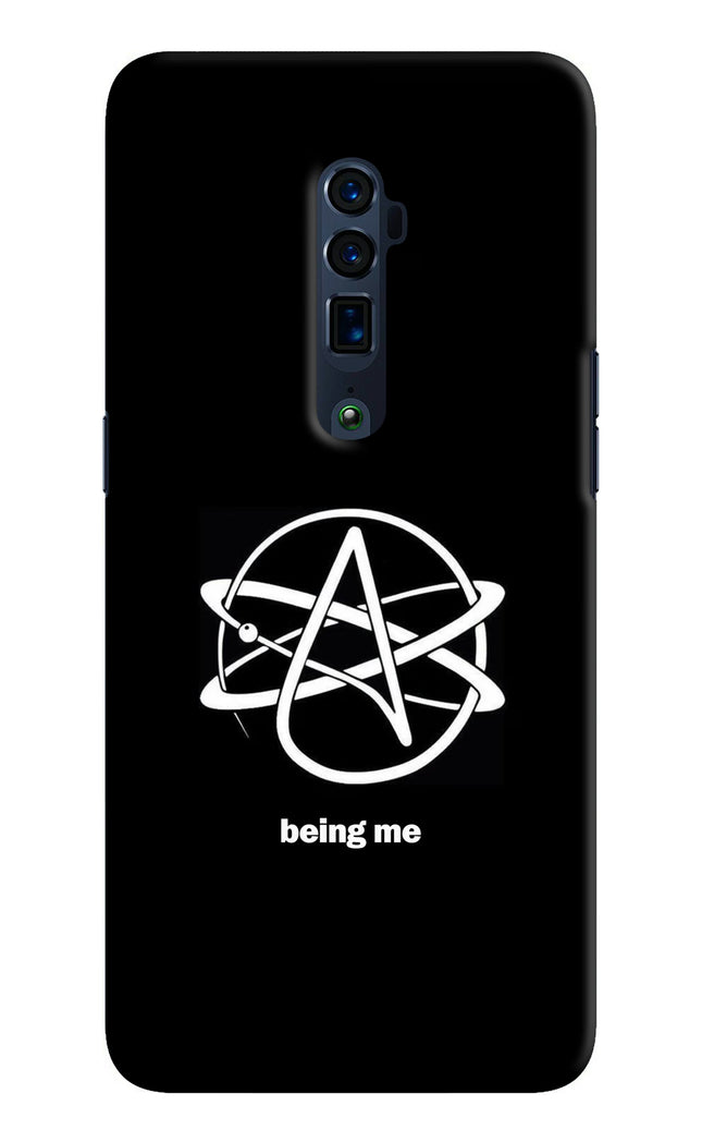 Atheist Symbol Oppo Reno 10x Zoom Hard Case Back Cover by Casekaro