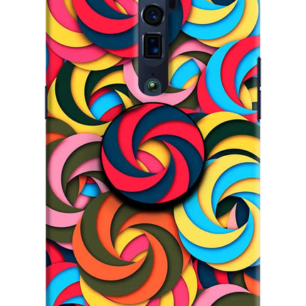 Spiral Pattern Oppo Reno 10x Zoom Pop Case by Casekaro