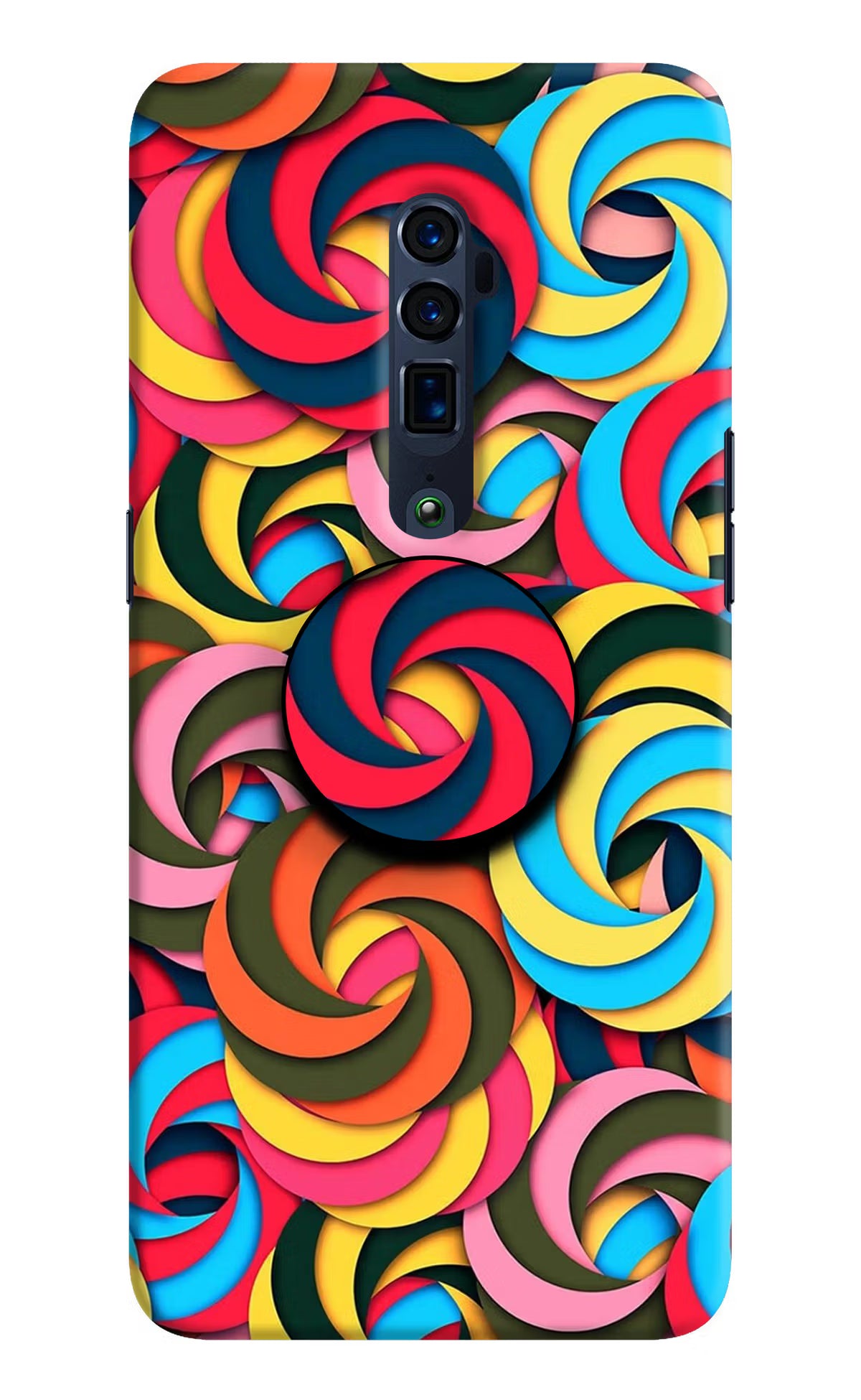 Spiral Pattern Oppo Reno 10x Zoom Pop Case by Casekaro