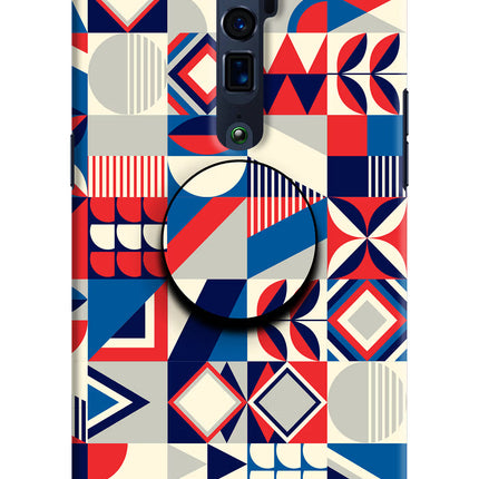 Colorful Pattern Oppo Reno 10x Zoom Pop Case by Casekaro