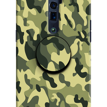 Camouflage Oppo Reno 10x Zoom Pop Case by Casekaro