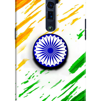 Indian Flag Ashoka Chakra Oppo Reno 10x Zoom Pop Case by Casekaro